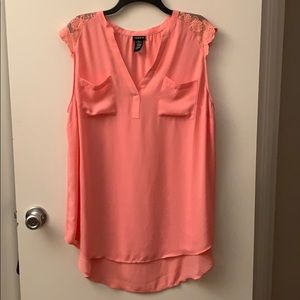 Torrid Pink Sleeveless Top Size 2 (18-20)